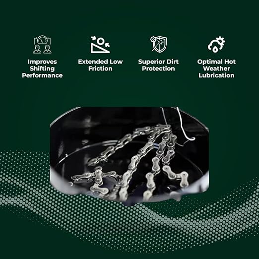 absoluteBLACK Premium Bike Chain Lube - GRAPHENwax 2.0 Chain Wax with UK-Manufactured Graphene, PFAS-Free, Advanced V2 Formula for Long-Lasting Lubrication and Superior Performance 12oz