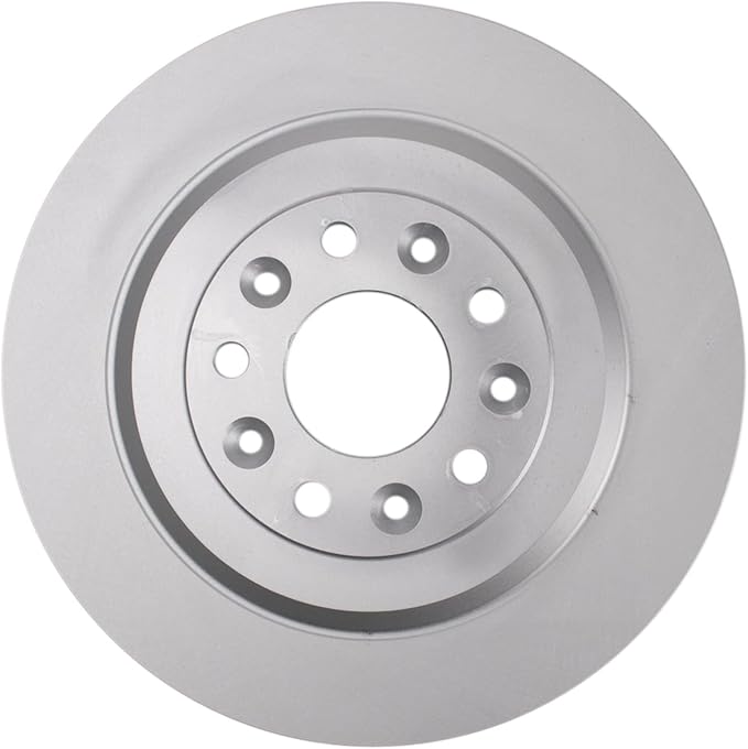 TRQ Rear Brake Rotor Set G Coated Solid Compatible with 2005-2019 Ford Five Hundred Freestyle Taurus Taurus X Flex Edge Explorer 2009-2019 Lincoln MKS MKT MKX 2005-2009 Mercury Montego Sable