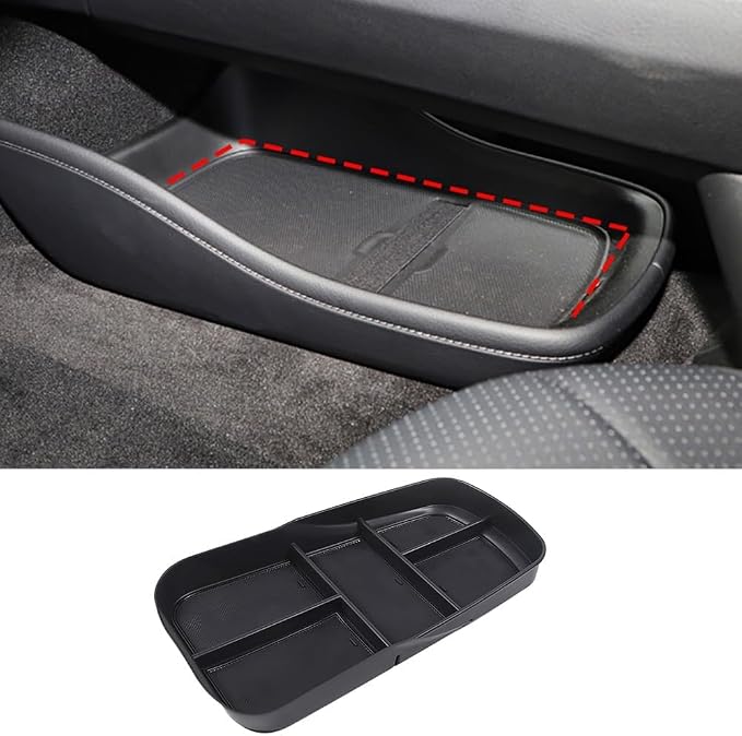 ABS Car Storage Box Central Control Lower Storage Box Tray,Fit forMercedes-Ben-z EQE EQS 2022-2024,Center Console Organizer Lower Tray Central Control Storage