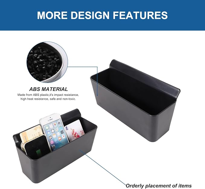 Car Interior Storage Compatible with INEOS Grenadier 2020-2024 - Side Pocket & Center Console Storage Box - ABS Accessories