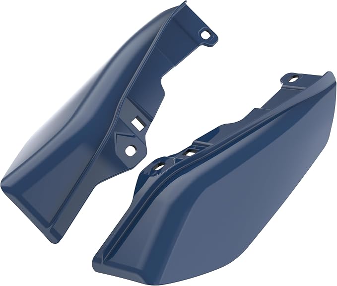 Color - Matched Mid Frame Air Deflectors Heat Shield, Perfectly Fit for Harley Touring Models 2009-2026 Billiard Blue