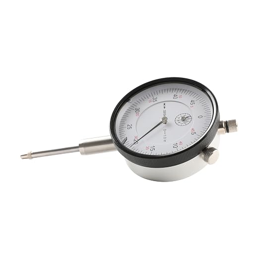 HFS(R) 0-1" Dial Indicator Lathe Tool High Precision, 1" Measuring Range, 0.0005" Graduation Interval