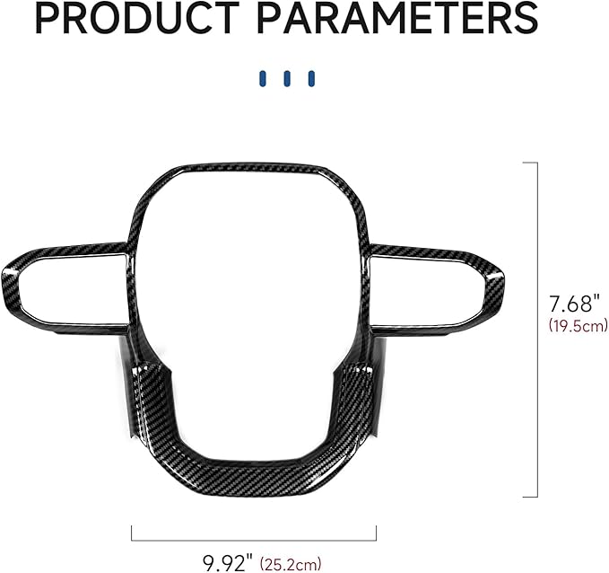 Car Car Steering Wheel Decal Sticker ABS Carbon Fiber Interior Trim Cover for Chevrolet Colorado/GMC Canyon 2023 2024 2025 2026 Accessories