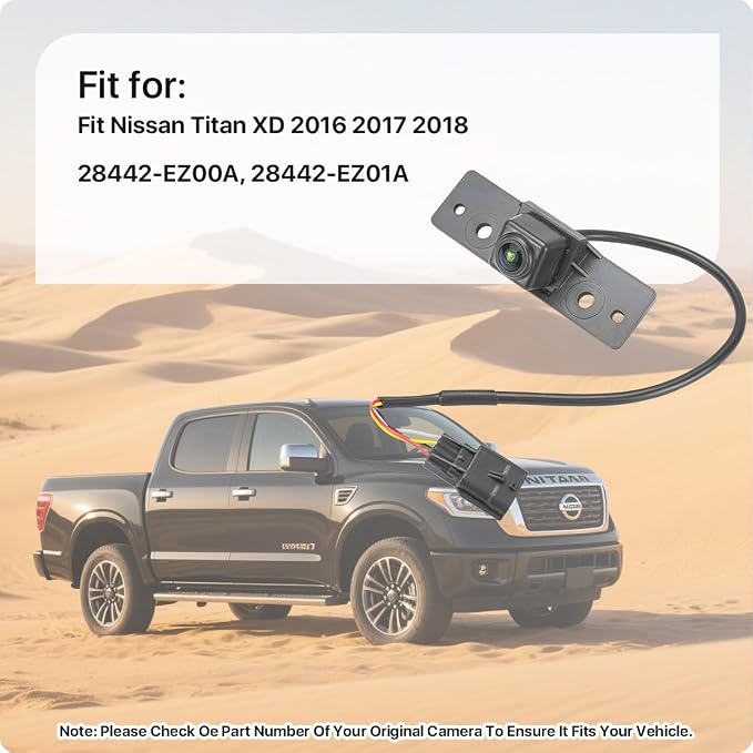 28442-EZ00A Rear View Camera for Nissan Titan XD 2016 2017 2018, OE Backup Camera Replaces 28442-EZ01A by GreenYi