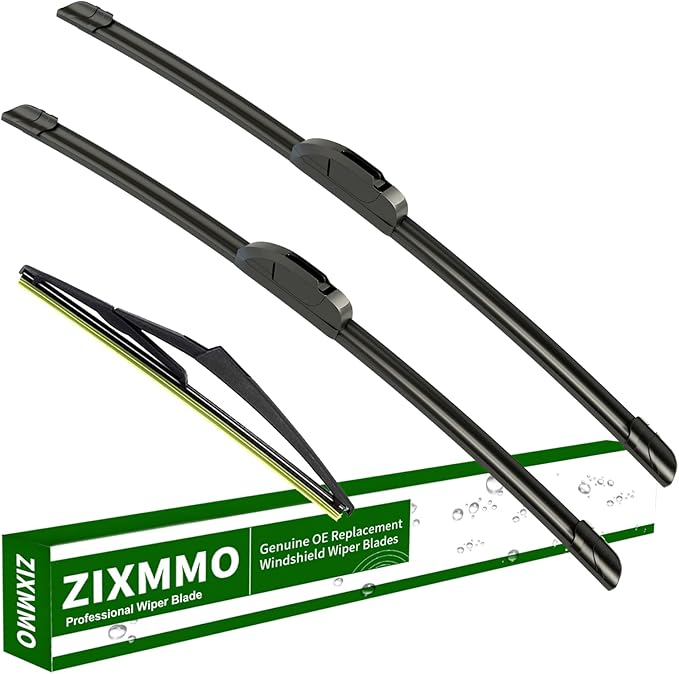 26"+14" windshield wiper blades with 12" Rear Wiper Blades Set Replacement for 2008 2009 2010 2011 2012 2013 Nissan Rogue,2014 2015 Rogue Select -Original Factory Quality (Set of 3)