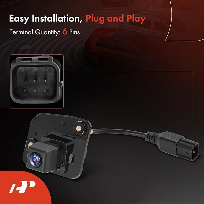 A-Premium Rear View Backup Camera Compatible with Nissan | Parking Camera for 2014-2019 Versa - Replace# 284423VA1B