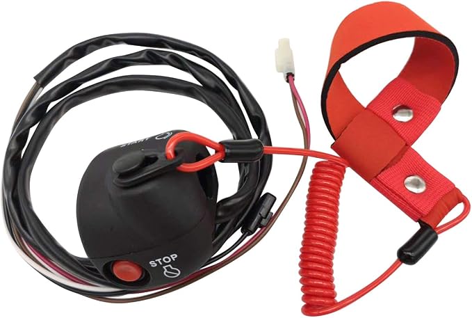 M MATI Handlebar Start Stop Kill Switch Box Aassy & Safety Lanyard for Yamaha WaveRunner 1100 FX1100 WaveRunner 1000 FX1000 WaveRunner 1800 FX1800/FY1800 F1S-68310-01-00