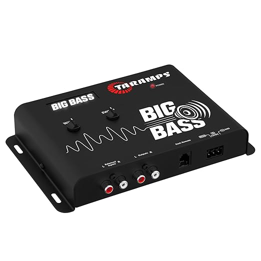 Taramps Big Bass DSP Car Audio Processor Deep Bass Enhancer with Adjustable Frequency and Sweep Controls Subwoofer Impact Booster for Powerful Car Audio Systems