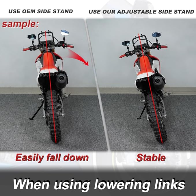 Xitomer 3'' Adjustable Kickstand Fit for GSX-R600 / GSX-R750 2011-2026 GSXR 600 GSXR 750 Motorcycle Adjustable Side Stand Foot Side Support