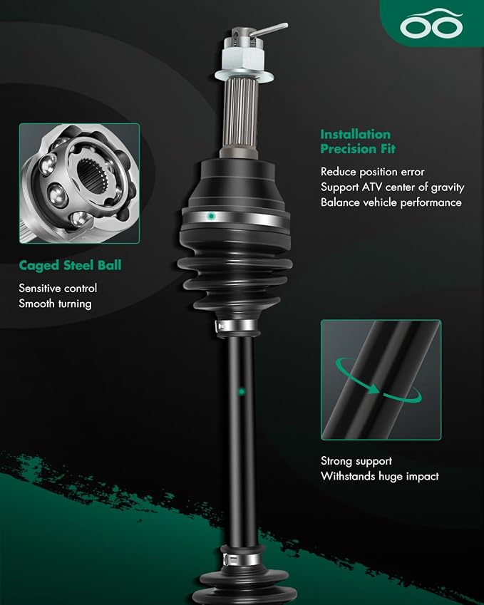 SCITOO CV Axle Shaft Assembly Front Left Right for Polaris Hawkeye 300,for Polaris Sportsman 300,for Polaris 400 ‎1332340 2 PCS