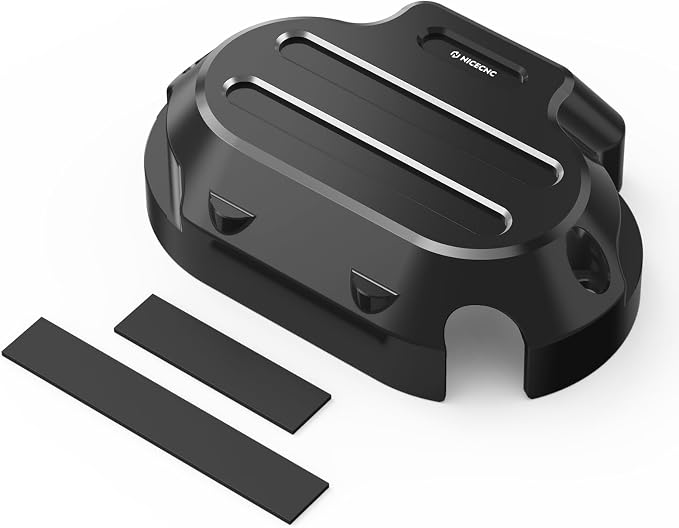 NICECNC Black Transmission Side Cover Aluminum Compatible with Harley Electra Glide Standard FLHT 2017-2020, CVO Road Glide FLTRXSE 2017-2020, Replacement for 25800057, See Fitments