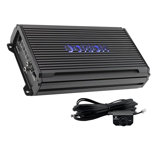 Orion Cobalt Elite CEA1200.1D Class-D Monoblock Compact Car Subwoofer Amplifier, 1200W RMS, 1/2/4 Ohm Stable, Adjustable Low Pass & Subsonic Filter, Bass Boost, MOSFET Power Supply, Bass Knob Included