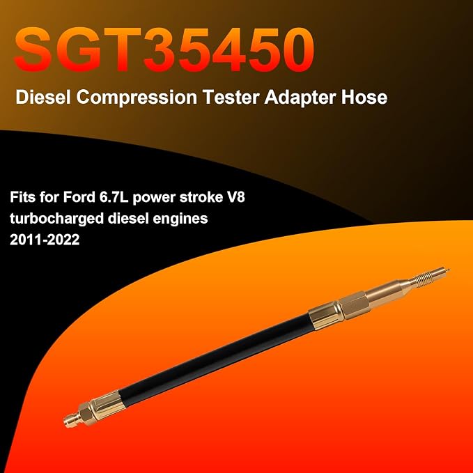 YMT Replace for SGT35450 Diesel Compression Tester Adapter Hose Fits for Ford Power Stroke V8 Engines 6.7L 2011-2022