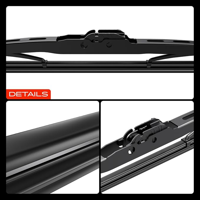A-Premium 24"+20"+16" APWB511 Windshield Wiper Blades Compatible with Ford Windstar 1995-2003, Freestar & Mercury Monterey - Front Rear Wipers Blade Set with Wear Indicator & Towel (Pack of 3)