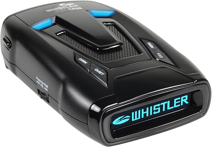 Whistler CR88 High Performance Laser Radar Detector: 360 Degree Protection and Bilingual Voice Alerts,Black
