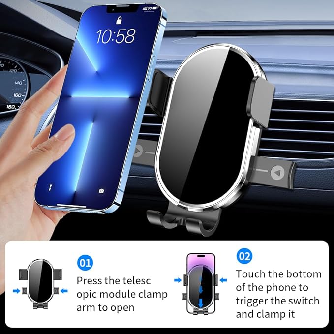 Car Phone Holder Center Console Organizer for Chevrolet Chevy Corvette 2020 2021 2022 2023 2024 2025 2026 2027 C8 Auto Accessories Navigation Screen Interior Cell Mobile Mount case Accessory