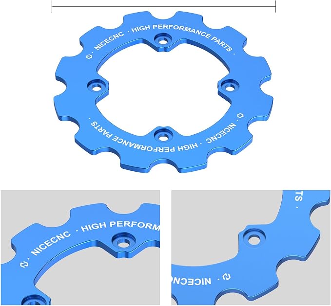 NICECNC Blue ATV Chain Guard Compatible with Yamaha Raptor 700R YFM700R 2012-2026, Raptor 700 YFM700 2013-2026, Raptor 700 YFM700 2006-2011