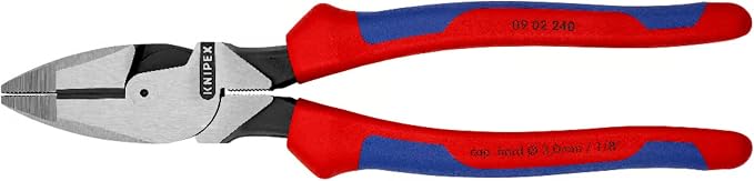 09 02 240 SB Lineman’S Pliers 9, 45" with Soft Handle In Blister Packaging