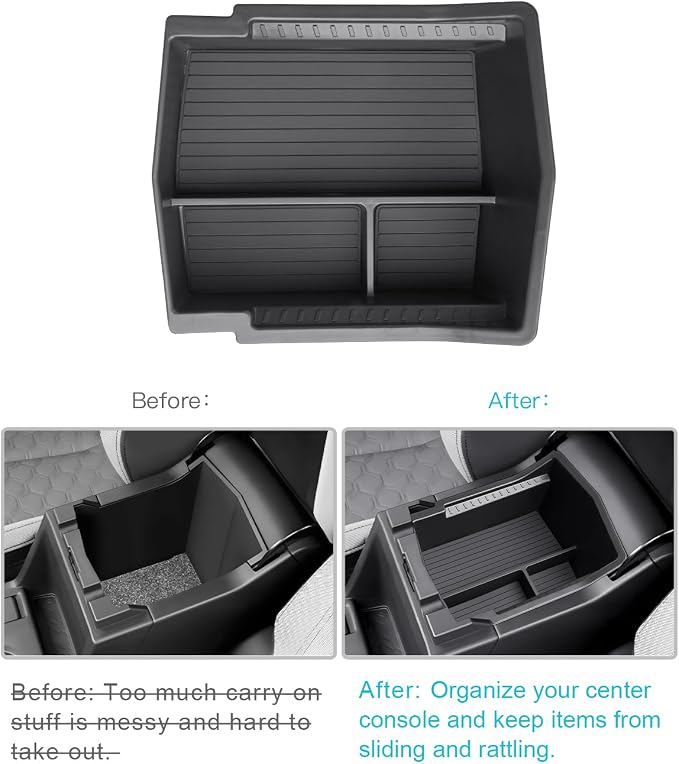 CDEFG for 2026 Subaru Forester Center Console Organizer, for 2025 2026 Subaru Forester (Base/Premium/Sport/Limited/Touring) Accessories Middle Console Armrest Storage Box