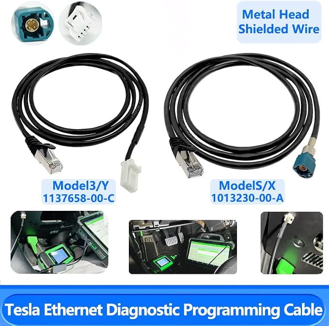 ZKTOOL 59" Diagnostic Service Cable for Tesla Model S 3 X Y - OBD Repair Support, Replacement for 1137658-00-C,1013230-00-A