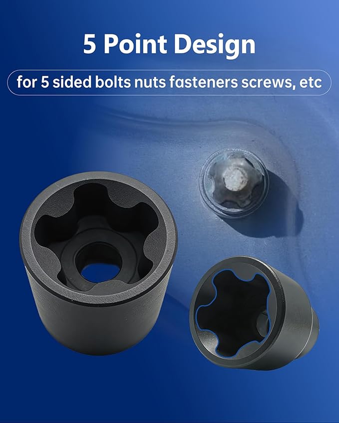 Torx Plus EPR Socket Set 5 Point EPR Socket 6EPR, 7EPR, 8EPR, 10EPR, 11EPR, 12EPR, 14EPR, 16EPR, 18EPR, 20EPR, 22EPR, 24EPR, 26EPR, 28EPR, 30EPR, 32EPR with 1/2'' 3/8'' 1/4'' Dr Socket 16pcs