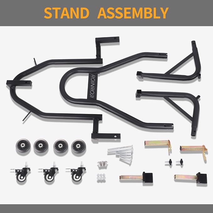 Universal Motorcycle Stand Paddock Rear Lift Combo Bike Wheel Fork Stands Motorcycles Swingarm Spool Adjustable Dismantable 360° Compatible Most for Yamaha Honda Kawasaki Suzuki Black