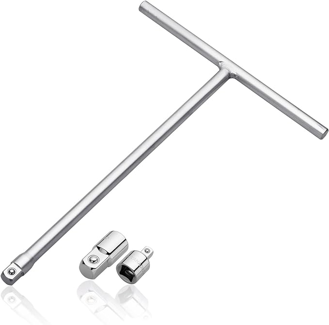 Neiko 01135A 3/8-inch Drive T-Handle Wrench with Long Reach | Chromium Vanadium Steel