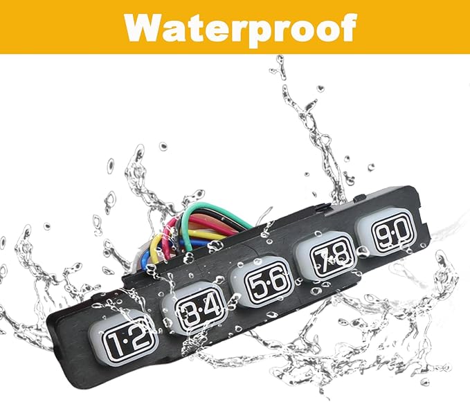 AL3Z-14A626-AAW Keyless Entry Wired Door Keypad Actuator Fit for Ford F150 2009-2014, for Lincoln Mark LT 2010-2014 Left Driver Side Replace# 9L3Z14A626AA AL3T14A626AAW