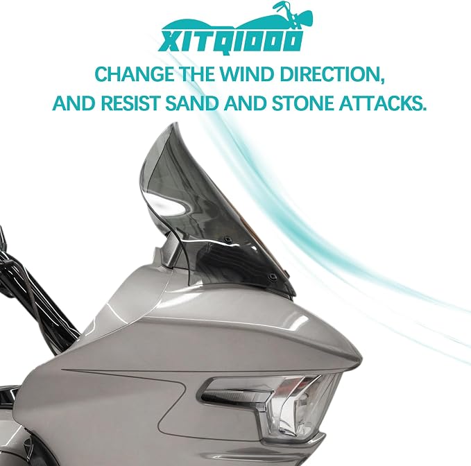12" Windshield Windscreen Compatible with 2023 2024-2026 Road Glide CVO/SE FLTRXSE 2023 FLTRX 2024 CVO ST FLTRXSTSE 2024 Harley Accessories, Smoke