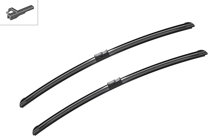 BOSCH 3397118948 AeroTwin OE Replacement Wiper Blades Driver & Passenger Side - Set of 2 (26" & 26") Side Lock 22mm