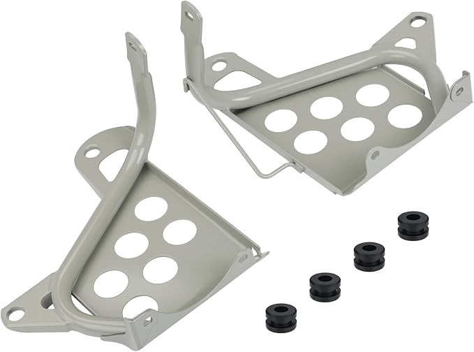 M MATI Left and Right Footrest Heel Guard Plate Kit for Yamaha B-Laster 200 YFS200 1990-2006 3JM-27445-00-00 3JM-27446-00-00