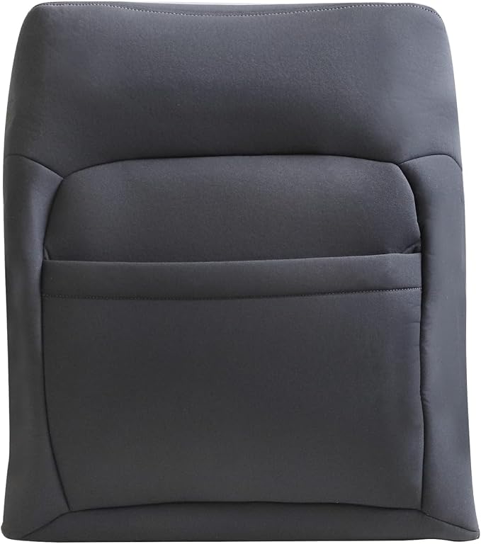 NLQR Dark Gray Cloth Front Driver & Passenger Side Bottom & Top Lean Back Replacement Seat Covers Compatible with Ford F150 2004 2005 2006 2007 2008