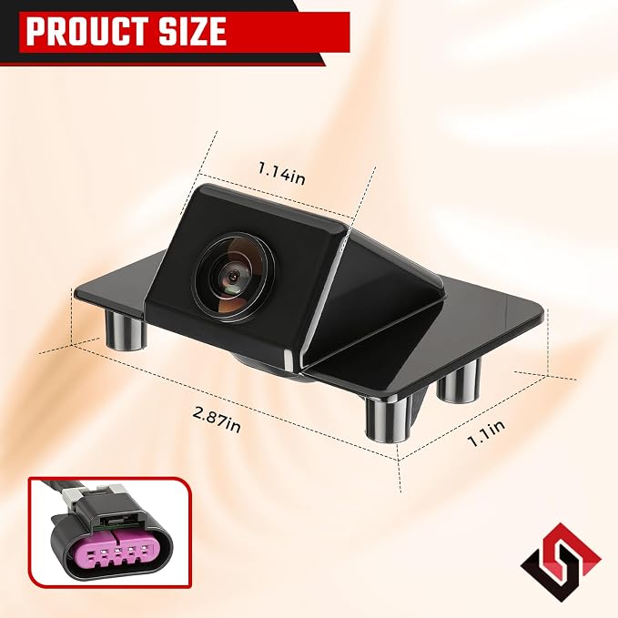 590-076 Backup Camera Rear View Camera Fit for F-150 2015-2017 Fit for Chevy Suburban Tahoe, GMC Yukon, Cadillac Escalade 2007-2013 Parking Park Assist Camera Replaces #15173619 GM1960104 RC51070001