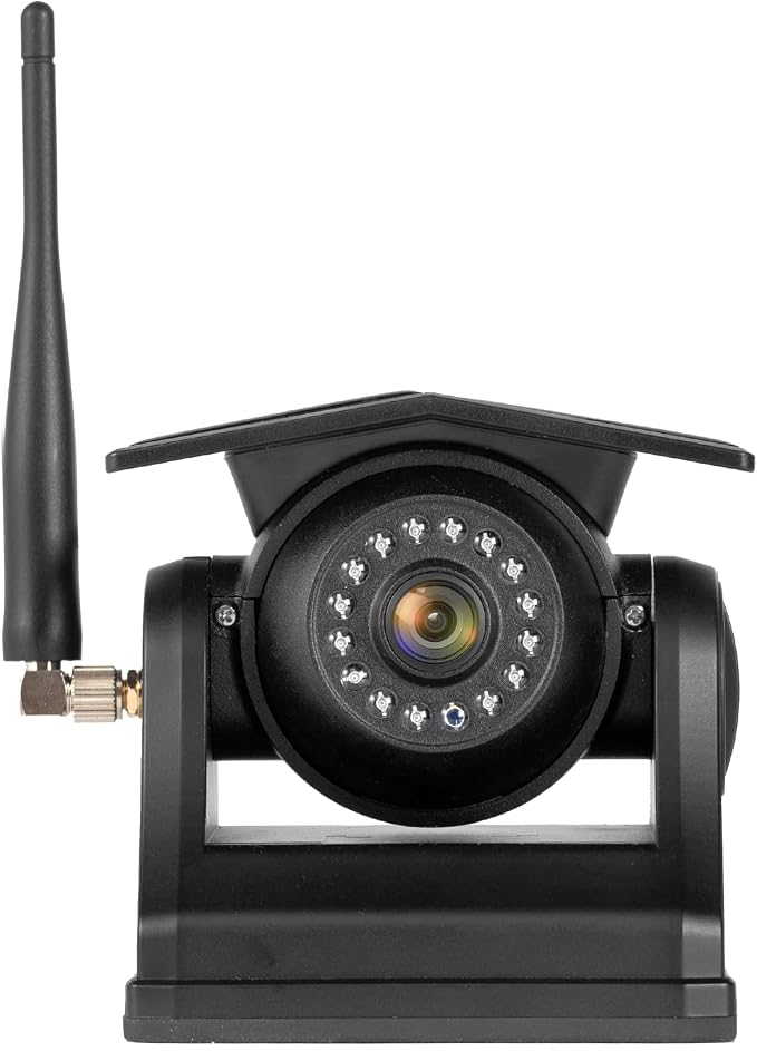 Solar Magnetic Sideview Camera, 9600mAh Rechargeable Battery, Compatible with AH7 & AT1 Series Wireless Backup Camera Systems (Models: AH7-1, AH7-2, AH7-3, AH7-4, AT3, AT4), AH7S