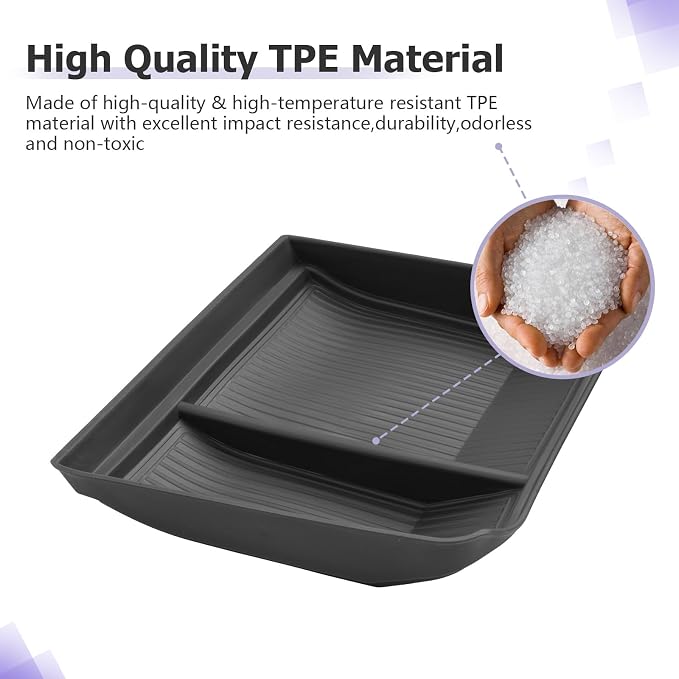 LUWU 2026 Lexsu ES350h/ES350e/ES500e Lower Center Console Organizer for 2026 ES 350h/ES 350e/ES 500e Accessories Armrest Console Storage Box Insert Tray TPE Material Coin Container Black