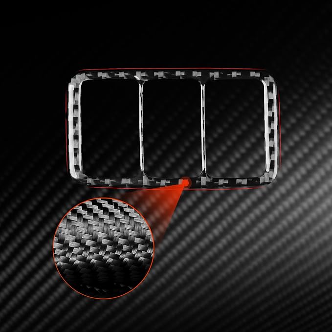 Black Soft Carbon Fiber car Interior Headlight Switch 1/Piece Decorative Sticker Suitable for Acura TSX 09-14 Carbon Fiber car Interior