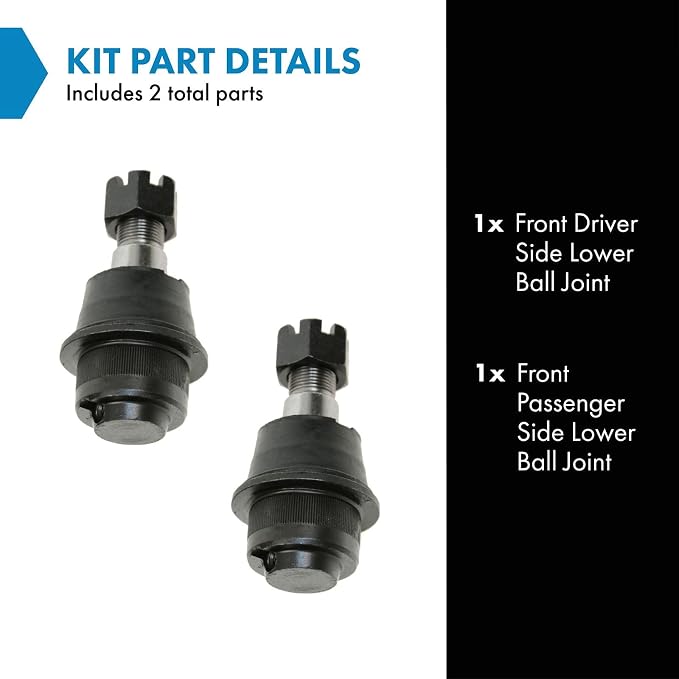 TRQ Front Lower Ball Joint Set Compatible with 2003-2006 Dodge Sprinter 2500 Sprinter 3500 2002-2006 Freightliner