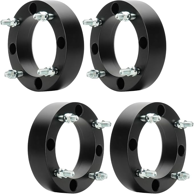 ILONPA 4x156 2 inch (50.8mm) ATV Wheel Spacers w/131mm Bore for 2013-2017 Polaris Ranger XP 900 EPS, 2015-2017 RZR 900 EPS Trail, 2014-2017 RZR XP 1000 EPS, 12x1.5 Studs Wheel Adapters, Set of 4