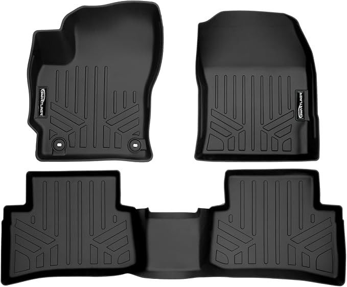 SMARTLINER Custom Fit Floor Mats 2 Row Liner Set Compatible with 2019-2025 Toyota Corolla