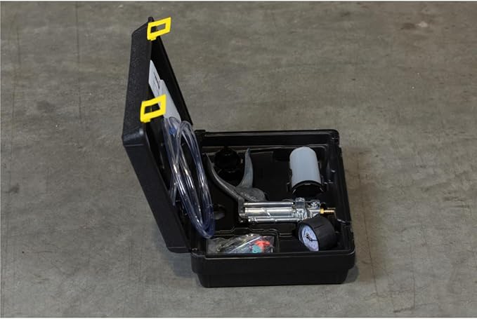 Mityvac MV8500 Silverline Elite Automotive Brake/Clutch Bleeding, Diesel Fuel Priming and Vacuum/Pressure Testing Kit, Ergonomic Design, Zinc-aluminum Die Cast, MV8510 Pump, 4.5oz Fluid Reservoir