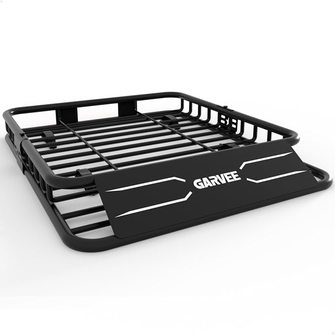 GarveeLife 46 in x 36 in Universal Roof Rack Carrier Basket, 200 LBS Capacity Rooftop Cargo Rack, Car Top Luggage Holder Basket Heavy Duty for SUVs, Trucks, Vehicles