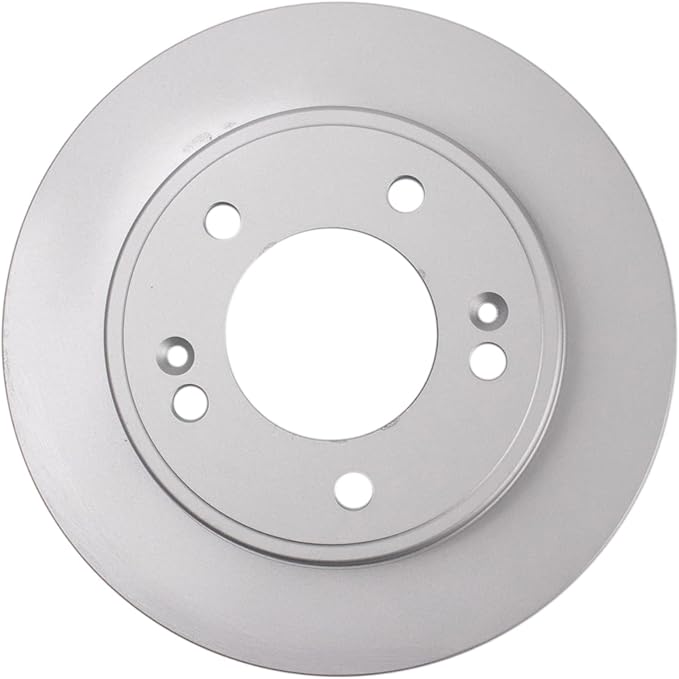 TRQ Rear Brake Rotor Set G Coated Solid Compatible with 2011-2023 Hyundai Elantra 2012-2023 Veloster 2018-2023 Kona 2020-2024 Venue 2014-2024 Kia Forte Forte5 Forte Koup Seltos Soul