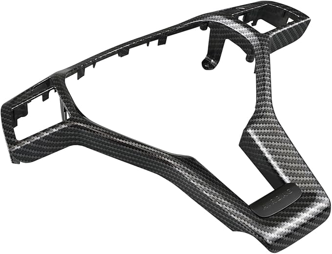 Bevinsee Steering Wheel Decoration Cover Trim Compatible with Mercedes Benz C-CLASS W204 C63 E-CLASS W212 E63 E-CLASS W207 E63 CLA-CLASS W117 CLA45 C218 CLS-Class Coupe 2012-2014