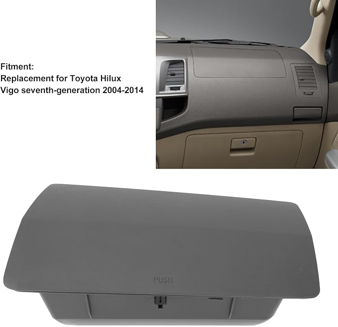 Acouto Dashboard Interior Storage Box for Vigo 20042014, Large Capacity, Material, (Gray)