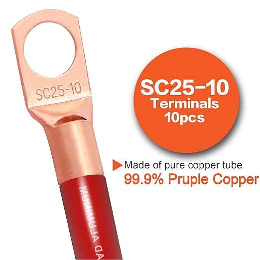 4 Gauge Wire (50FT) Red Copper Clad Aluminum CCA - Primary Automotive Wire,Car Amplifier Power & Ground Cable,Battery Cable for Car Audio Speaker,Solar, Auto, RV Trailer Amp Wiring kit