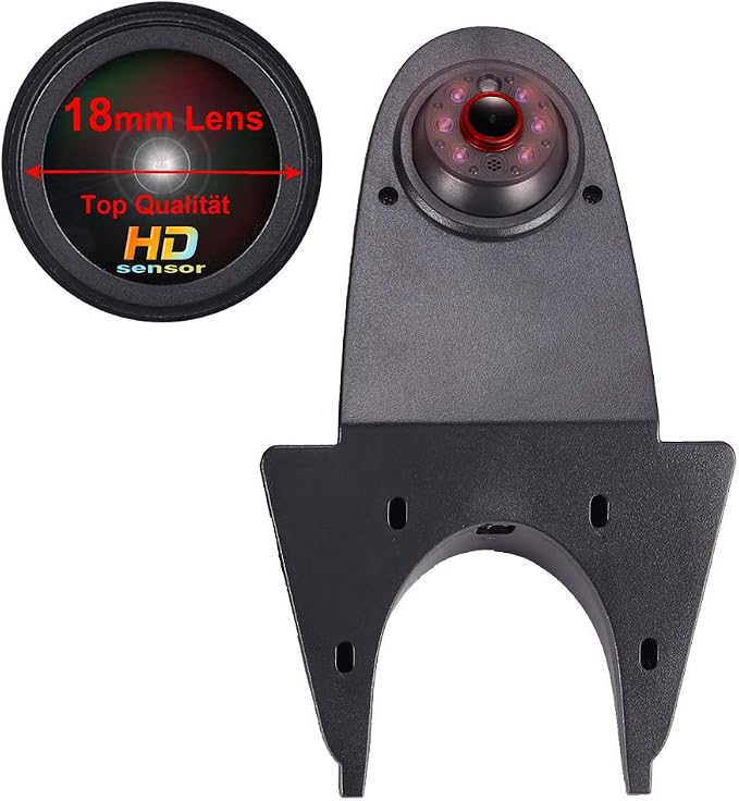 1280x720 Pixels 3rd Brake Light Reverse Camera Parking for sprinter vito viano Citroen Dacia Fiat Ford Hyundai Isuzu Iveco Mitsubishi Nissan Peugeot Seat skoda Toyota VW crafter T5+4.3"Reverse Screen