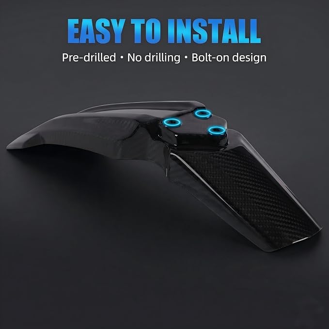 Real Carbon Fiber Front Fender for E Ride Pro,Front Mudguard Mud Guard for Electric Dirt Bike Eride Pro S/SS 2.0 3.0/SR