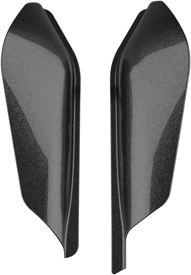 Advanblack 2024 RG Mid Frame Air Deflectors Compatible for Harley Touring Street Glide, Road King, Electra Glide, 2009-2025(Gray Haze)
