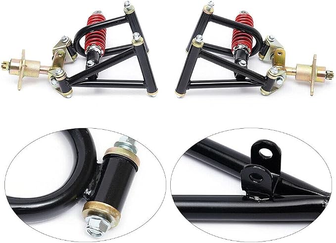 Front Suspension Swingarm Assembly, Diy Parts for Buggy Electric Atv Go Kart Bike (Us Stock)