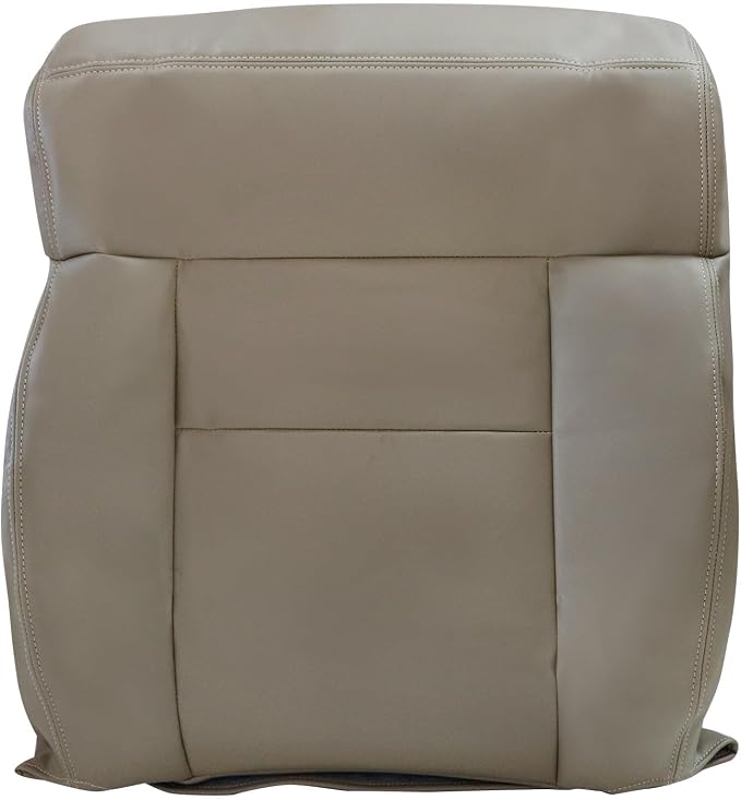 SecosAutoparts Driver & Passenger Side Bottom & Top Lean Back Leather Seat Covers Beige Tan Compatible with Ford F-150 Lariat XL XLT STX 2005 2006 2007 2008